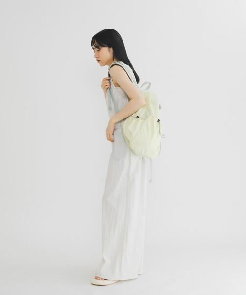 KBF（ケイビーエフ）の「アウトポケットナイロンバックパック（バックパック/リュック・レディース・ベージュ/ピンク/ブラック/ライトカーキ/イエロー系その他・ONE）」の14枚目の写真