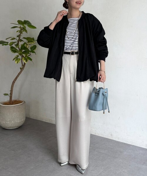 Chez toi（シェトワ）の「バルーンブルゾン（ブルゾン・レディース・アイボリー/ブラック/ベージュ・FREE）」の8枚目の写真