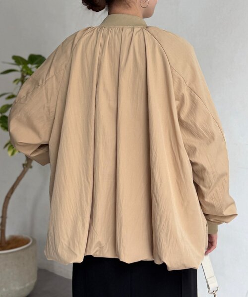 Chez toi（シェトワ）の「バルーンブルゾン（ブルゾン・レディース・アイボリー/ブラック/ベージュ・FREE）」の15枚目の写真