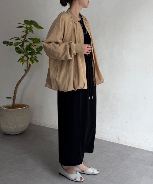 Chez toi（シェトワ）の「バルーンブルゾン（ブルゾン・レディース・アイボリー/ブラック/ベージュ・FREE）」の18枚目の写真