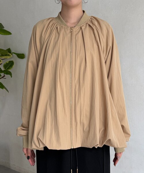 Chez toi（シェトワ）の「バルーンブルゾン（ブルゾン・レディース・アイボリー/ブラック/ベージュ・FREE）」の20枚目の写真