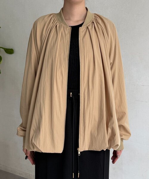 Chez toi（シェトワ）の「バルーンブルゾン（ブルゾン・レディース・アイボリー/ブラック/ベージュ・FREE）」の21枚目の写真