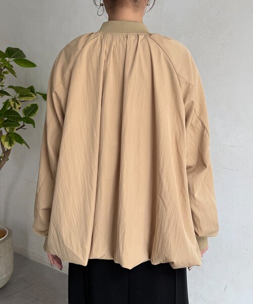 Chez toi（シェトワ）の「バルーンブルゾン（ブルゾン・レディース・アイボリー/ブラック/ベージュ・FREE）」の22枚目の写真