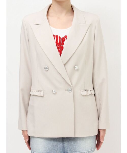 RESEXXY（リゼクシー）の「ダブルテーラードジャケット（テーラードジャケット・レディース・ネイビー/アイボリー・FREE）」の13枚目の写真