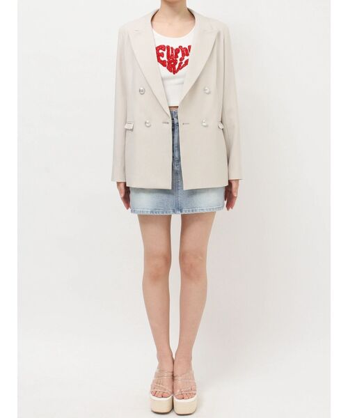 RESEXXY（リゼクシー）の「ダブルテーラードジャケット（テーラードジャケット・レディース・ネイビー/アイボリー・FREE）」の22枚目の写真