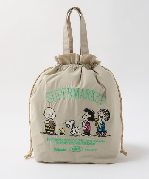 Three Four Time（ｽﾘｰﾌｫｰﾀｲﾑ）の「【PEANUTS】保冷巾着トート（トートバッグ・レディース・シルバー/ベージュ/ブラック・FREE）」の13枚目の写真