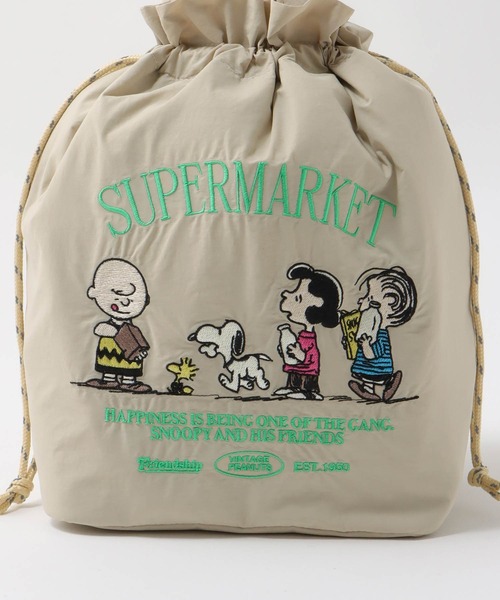 Three Four Time（ｽﾘｰﾌｫｰﾀｲﾑ）の「【PEANUTS】保冷巾着トート（トートバッグ・レディース・シルバー/ベージュ/ブラック・FREE）」の8枚目の写真