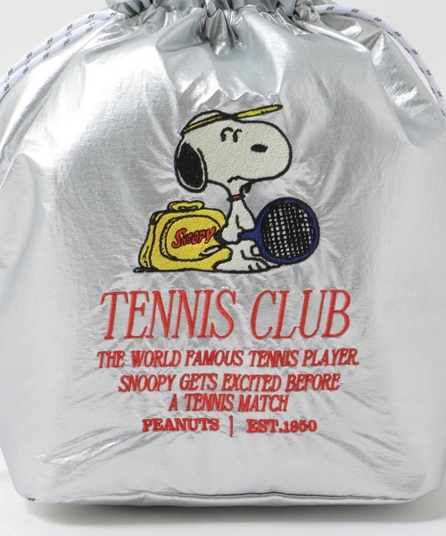 Three Four Time（ｽﾘｰﾌｫｰﾀｲﾑ）の「【PEANUTS】保冷巾着トート（トートバッグ・レディース・シルバー/ベージュ/ブラック・FREE）」の6枚目の写真