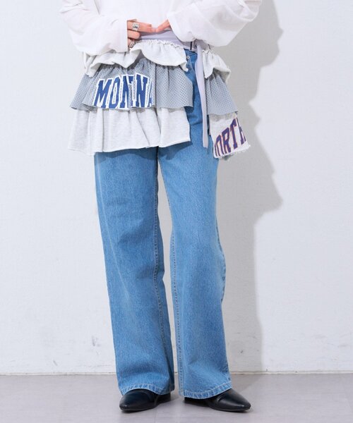 etsinta（エシンタ）の「【etsinta】リメイクスウェットフリルミニスカート（スカート・レディース・グレー/ネイビー・ONE SIZE）」の19枚目の写真