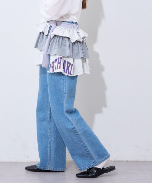 etsinta（エシンタ）の「【etsinta】リメイクスウェットフリルミニスカート（スカート・レディース・グレー/ネイビー・ONE SIZE）」の20枚目の写真