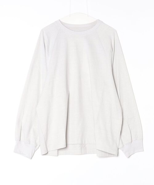 my beautiful landlet(マイビューティフルランドレット)の「【my beautiful landlet】 SUPIMA COTTON OVERSIZE RAGLAN L/S T-SHIRT(Tシャツ/カットソー・メンズ・ライトグレー/グレー/ブラック/ライトブルー・0/1)」の7枚目の写真