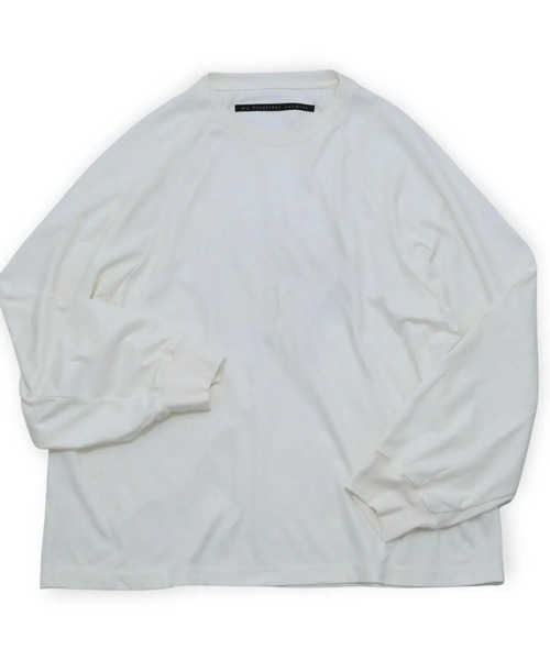 my beautiful landlet(マイビューティフルランドレット)の「【my beautiful landlet】 SUPIMA COTTON OVERSIZE RAGLAN L/S T-SHIRT(Tシャツ/カットソー・メンズ・ライトグレー/グレー/ブラック/ライトブルー・0/1)」の16枚目の写真