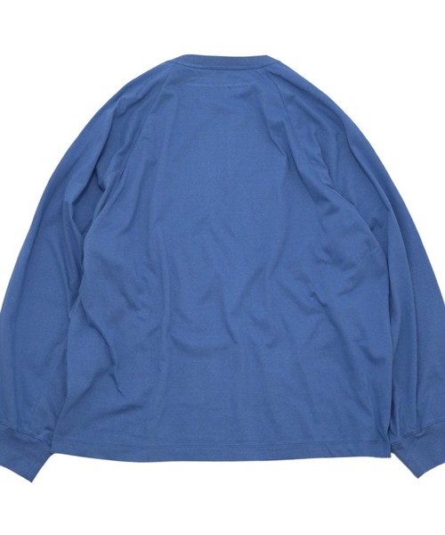 my beautiful landlet(マイビューティフルランドレット)の「【my beautiful landlet】 SUPIMA COTTON OVERSIZE RAGLAN L/S T-SHIRT(Tシャツ/カットソー・メンズ・ライトグレー/グレー/ブラック/ライトブルー・0/1)」の18枚目の写真