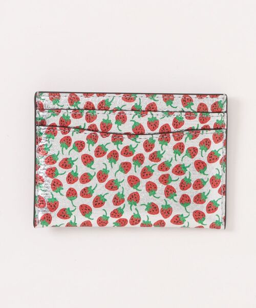COACH（コーチ）の「エッセンシャル カード ケース・ストロベリー プリント（カードケース・レディース・シルバー系その他・ONE）」の5枚目の写真