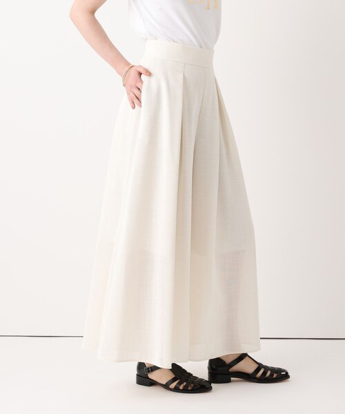 allureville(アルアバイル)の「カラミフレアースカートパンツ(その他パンツ・レディース・オフホワイト/ネイビー・2/1)」の8枚目の写真