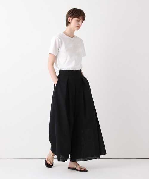 allureville(アルアバイル)の「カラミフレアースカートパンツ(その他パンツ・レディース・オフホワイト/ネイビー・2/1)」の19枚目の写真
