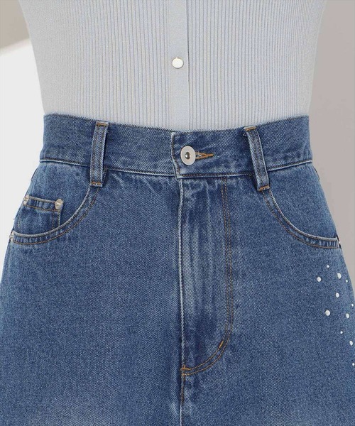 WILLSELECTION(ウィルセレクション)の「ビジューポケットワイドデニムパンツ(デニムパンツ・レディース・ブルー/ライトブルー・SMALL/MEDIUM)」の18枚目の写真