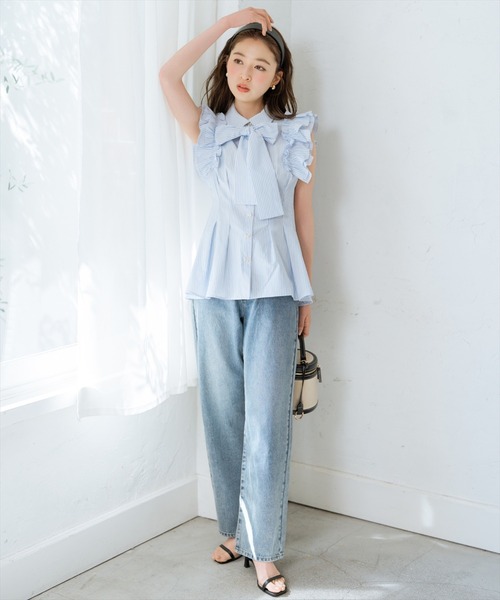 WILLSELECTION(ウィルセレクション)の「ビジューポケットワイドデニムパンツ(デニムパンツ・レディース・ブルー/ライトブルー・SMALL/MEDIUM)」の21枚目の写真