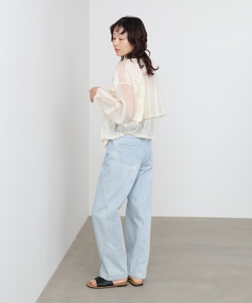 Bab（バブ）の「ドロストシアーブルゾン（ブルゾン・レディース・ブラック/ベージュ/ピンク/ホワイト系その他・M）」の12枚目の写真