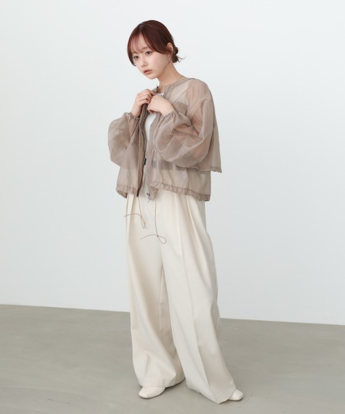 Bab（バブ）の「ドロストシアーブルゾン（ブルゾン・レディース・ブラック/ベージュ/ピンク/ホワイト系その他・M）」の17枚目の写真