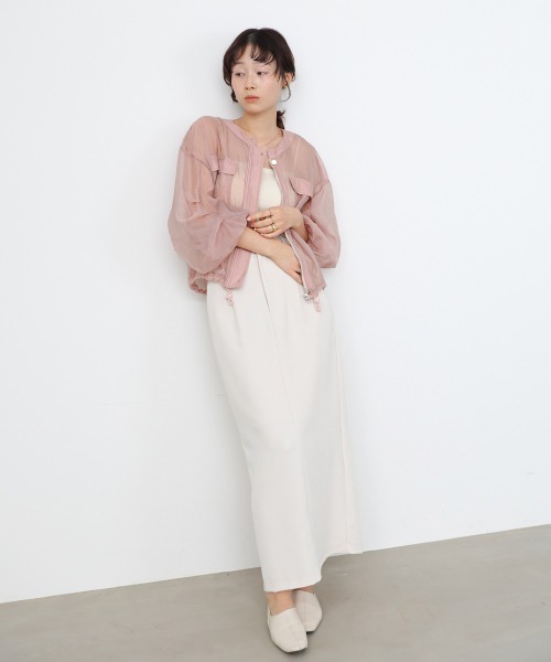 Bab（バブ）の「ドロストシアーブルゾン（ブルゾン・レディース・ブラック/ベージュ/ピンク/ホワイト系その他・M）」の21枚目の写真