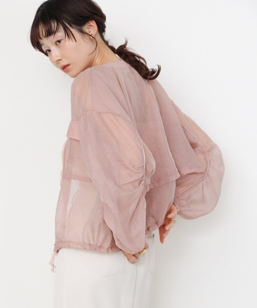 Bab（バブ）の「ドロストシアーブルゾン（ブルゾン・レディース・ブラック/ベージュ/ピンク/ホワイト系その他・M）」の22枚目の写真