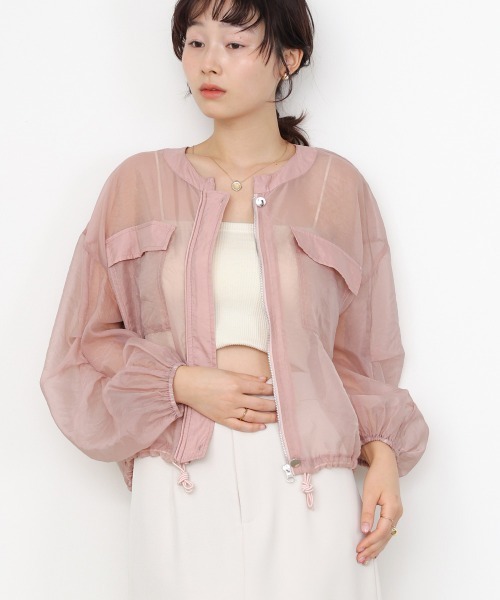 Bab(バブ)の「ドロストシアーブルゾン(ブルゾン・レディース・ブラック/ベージュ/ピンク/ホワイト系その他・M)」の22枚目の写真
