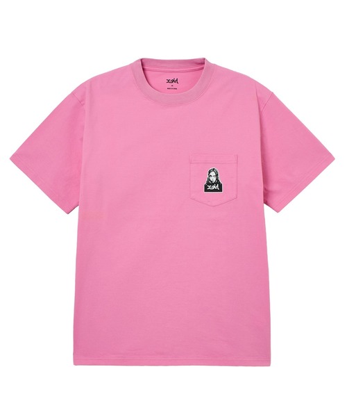 X-girl（エックスガール）の「FACE AND WORDS POCKET S/S TEE（Tシャツ/カットソー・レディース・ライトピンク/ブラック/ホワイト・S/M/L）」の15枚目の写真