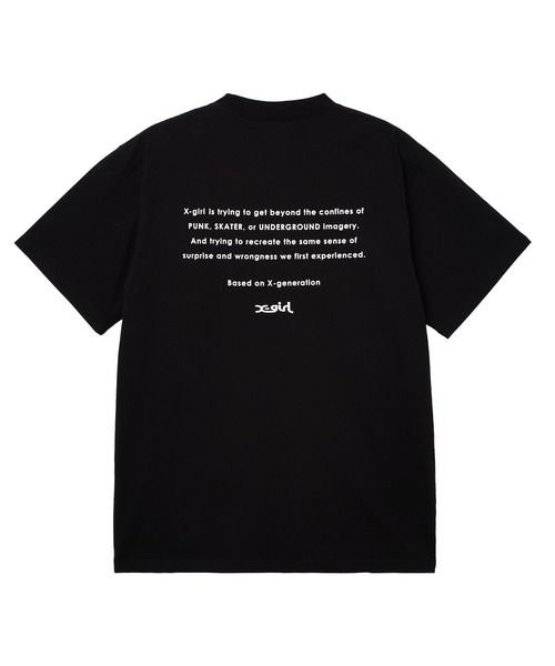 X-girl（エックスガール）の「FACE AND WORDS POCKET S/S TEE（Tシャツ/カットソー・レディース・ライトピンク/ブラック/ホワイト・S/M/L）」の20枚目の写真