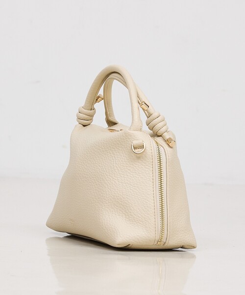 LOWELL things（ロウェル　シングス）の「Muget/ダブルハンドルミニショルダーBAG（ショルダーバッグ・レディース・アイボリー/ライトブルー/ライラック/ブラック・フリー）」の8枚目の写真