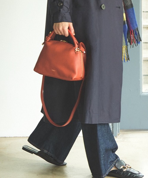 LOWELL things(ロウェル シングス)の「【新色追加/再入荷】Muget/ダブルハンドルミニショルダーBAG(ショルダーバッグ・レディース・アイボリー/ライトブルー/ライラック/ブラック/シルバー/オレンジ/ゴールド/ブルー・フリー)」の6枚目の写真