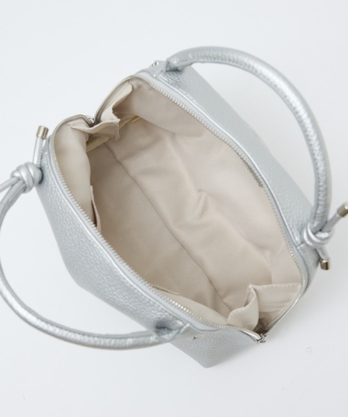 LOWELL things(ロウェル シングス)の「【新色追加/再入荷】Muget/ダブルハンドルミニショルダーBAG(ショルダーバッグ・レディース・アイボリー/ライトブルー/ライラック/ブラック/シルバー/オレンジ/ゴールド/ブルー・フリー)」の12枚目の写真