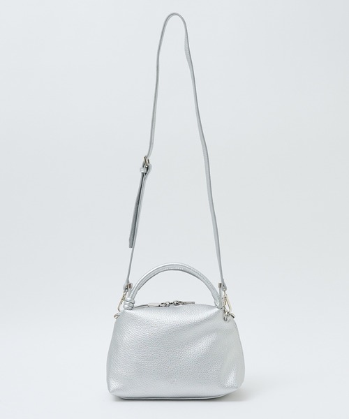LOWELL things(ロウェル シングス)の「【新色追加/再入荷】Muget/ダブルハンドルミニショルダーBAG(ショルダーバッグ・レディース・アイボリー/ライトブルー/ライラック/ブラック/シルバー/オレンジ/ゴールド/ブルー・フリー)」の13枚目の写真