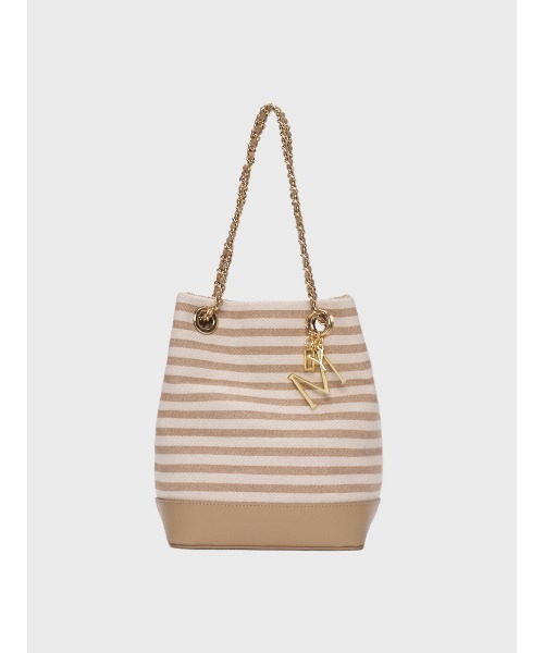 EIMY ISTOIRE(エイミーイストワール)の「クラシックマリンバケットバッグ(かごバッグ・レディース・ネイビー/ベージュ・F)」の8枚目の写真