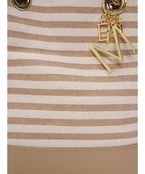 EIMY ISTOIRE(エイミーイストワール)の「クラシックマリンバケットバッグ(かごバッグ・レディース・ネイビー/ベージュ・F)」の11枚目の写真