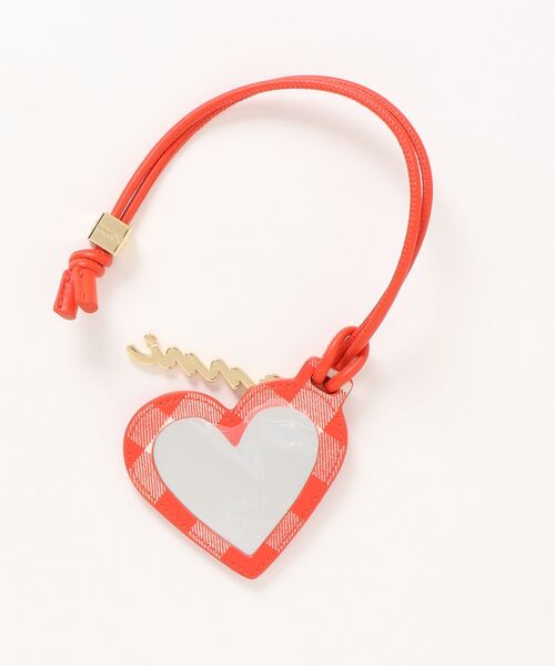 GANNI（ガニー）の「Ganni Bou Heart Mirror A6764（ストール/ショール・レディース・レッド・ONE SIZE）」の2枚目の写真