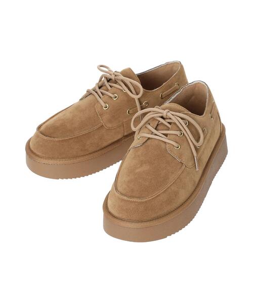 Samansa Mos2(サマンサ モスモス)の「プラットフォームデッキシューズ(その他シューズ・レディース・ベージュ/モカ・L/M)」の2枚目の写真