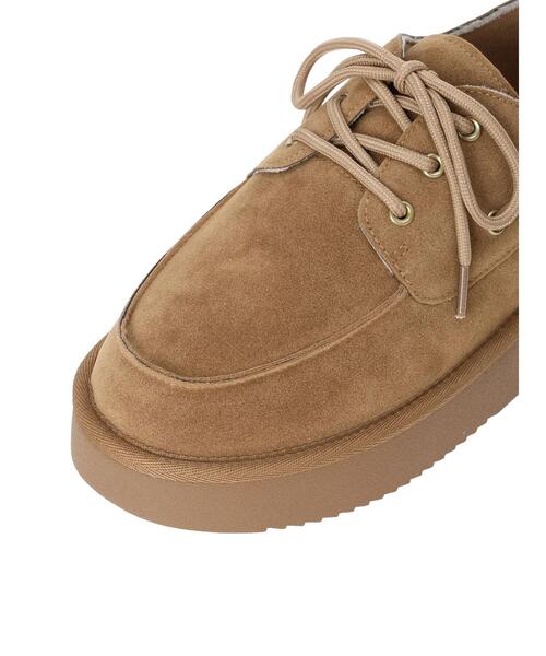 Samansa Mos2(サマンサ モスモス)の「プラットフォームデッキシューズ(その他シューズ・レディース・ベージュ/モカ・L/M)」の6枚目の写真