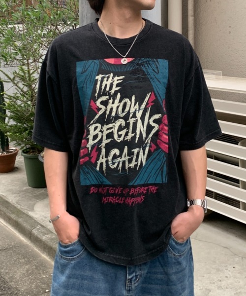 link lot(リンクロット)の「古着オマージュ加工プリントTシャツ(Tシャツ/カットソー・メンズ・ブラック系その他/ブラック系その他2/ブラック/ブラック系その他3/ブラック系その他4/ブラック系その他6/ブラック系その他7/ブラック系その他5・L/M)」の7枚目の写真