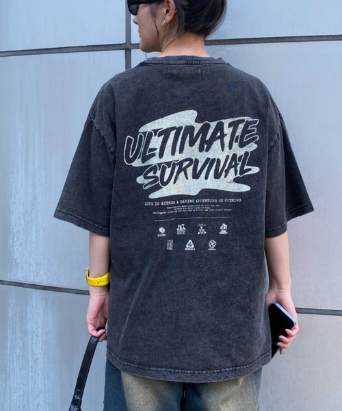 link lot(リンクロット)の「古着オマージュ加工プリントTシャツ(Tシャツ/カットソー・メンズ・ブラック系その他/ブラック系その他2/ブラック/ブラック系その他3/ブラック系その他4/ブラック系その他6/ブラック系その他7/ブラック系その他5・L/M)」の11枚目の写真