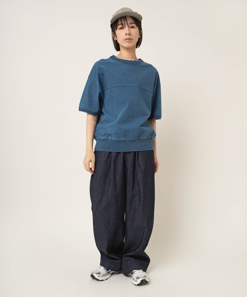 RNA-N(アールエヌエーエヌ)の「M2670 インディゴT(Tシャツ/カットソー・レディース・ワンウォッシュ/ダークインディゴブルー/ライトインディゴブルー・FREE)」の13枚目の写真