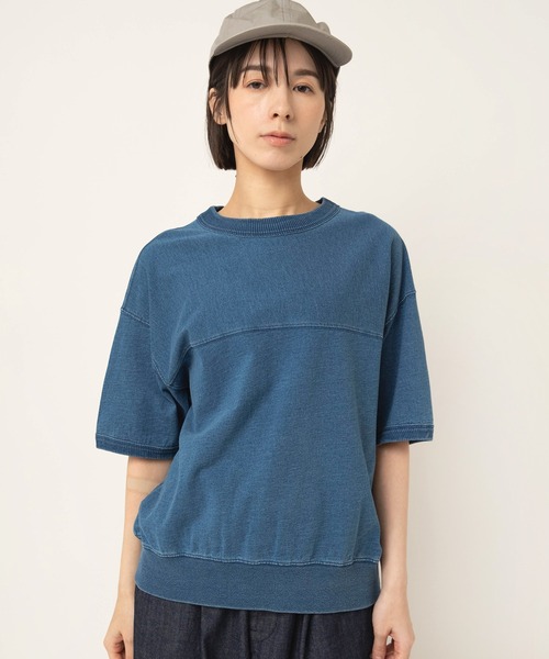RNA-N(アールエヌエーエヌ)の「M2670 インディゴT(Tシャツ/カットソー・レディース・ワンウォッシュ/ダークインディゴブルー/ライトインディゴブルー・FREE)」の4枚目の写真