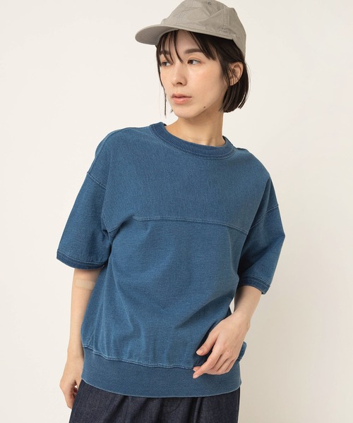 RNA-N(アールエヌエーエヌ)の「M2670 インディゴT(Tシャツ/カットソー・レディース・ワンウォッシュ/ダークインディゴブルー/ライトインディゴブルー・FREE)」の5枚目の写真