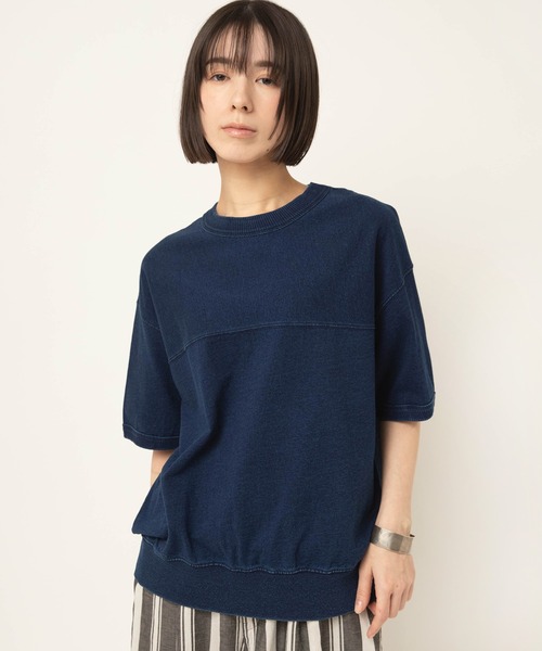 RNA-N(アールエヌエーエヌ)の「M2670 インディゴT(Tシャツ/カットソー・レディース・ワンウォッシュ/ダークインディゴブルー/ライトインディゴブルー・FREE)」の7枚目の写真