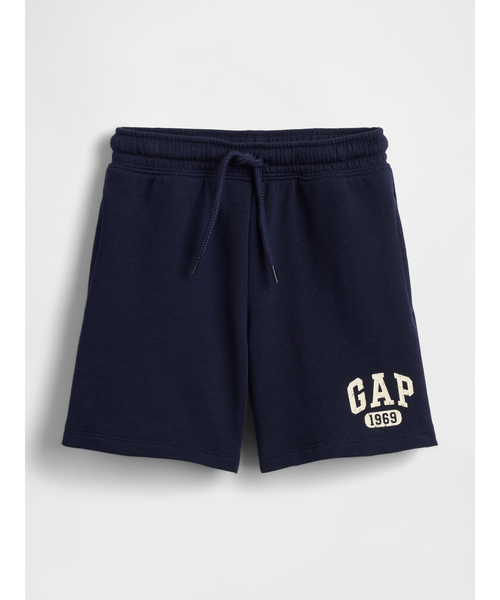 GAP(ギャップ)の「フレンチテリー GAPロゴ スウェットショートパンツ (幼児・ベビー)(スウェットパンツ・キッズ・ネイビー/オフホワイト/グレー・70cm/80cm/90cm/95cm/100cm/105cm/110cm)」の1枚目の写真