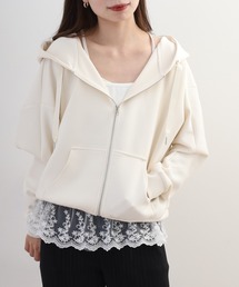 mitis（ミティス）の「mitis ダンボールニット ドルマン ジップ パーカー オーバーサイズ（パーカー）」