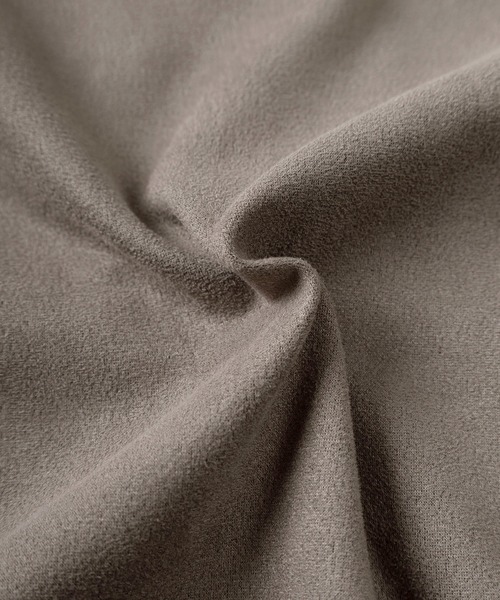 SlashDate（スラッシュデイト）の「【85】フェイクスウェード ロゴ刺繍 ゲームシャツ/ドローコード/ユニセックス/レディース/メンズ（Tシャツ/カットソー・レディース・チャコールグレー/ネイビー/アイボリー・L/M）」の12枚目の写真