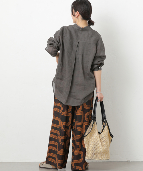 JOURNAL STANDARD relume(ジャーナルスタンダード レリューム)の「モダンアフリカンプリントパンツ(その他パンツ・レディース・ブラウン/ブラック・36/38)」の6枚目の写真