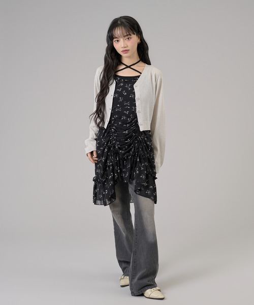 apres jour mignon(アプレジュールミニョン)の「ラメシアーカーディガン(カーディガン/ボレロ・レディース・ブラック/アイボリー/グリーン・LARGE/フリー)」の17枚目の写真