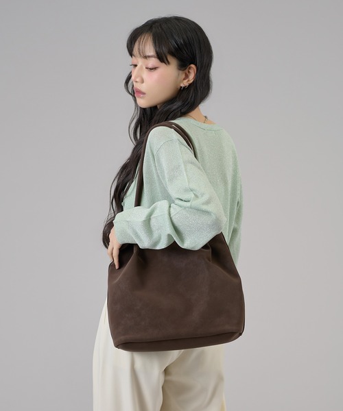 apres jour mignon(アプレジュールミニョン)の「ラメシアーカーディガン(カーディガン/ボレロ・レディース・ブラック/アイボリー/グリーン・LARGE/フリー)」の15枚目の写真
